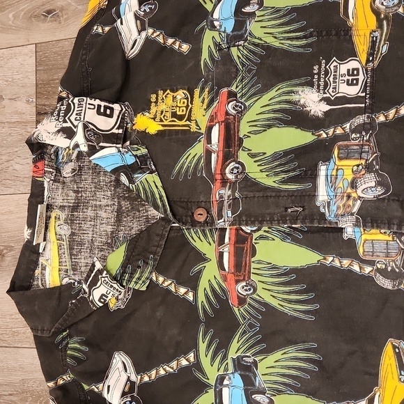 Vintage Route 66 Button Up Shirt - Picture 3 of 6